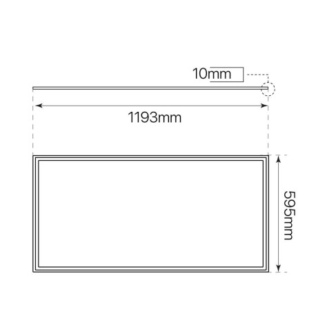 Panel led Eco mode 80w 60x120cm blanco I-TEC