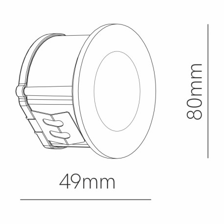 Foco proyector Artis round 4.5w blanco Beneito Faure