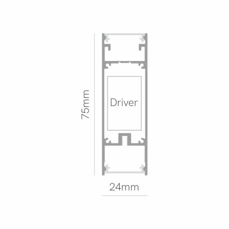 Lámpara colgante Evo Dual 61 w Dali 1400 mm Beneito Faure