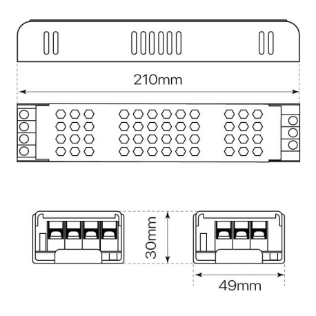 Driver tira led 24V 150w IP20 I-TEC