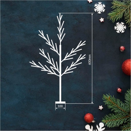 Árbol decorativo LED Cumia 60cm 3xAAA GSC