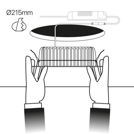 Downlight empotrable Step 30w I-TEC