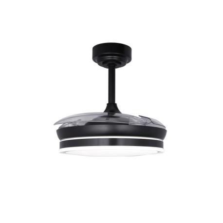 Ventilador de techo Moss Mini negro 46w CCT CristalRecord