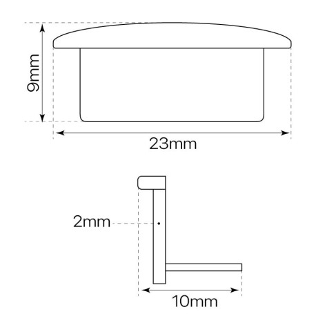 Tapa final S-173 empotrable I-TEC