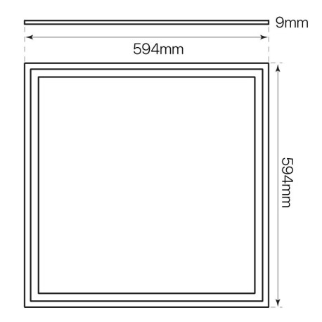 Panel LED Eco 40w 60x60cm blanco I-TEC