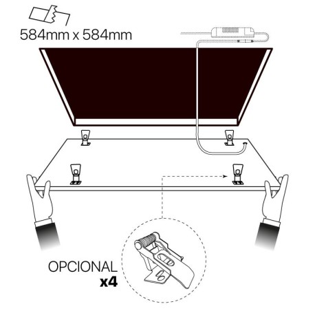 Panel LED Eco 40w 60x60cm blanco I-TEC