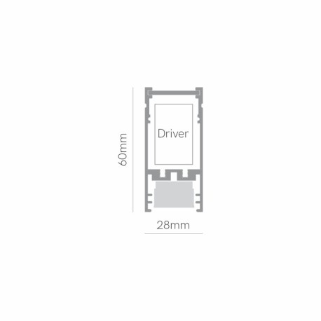 Lampara de techo Evo On/Off 74w 2290 mm lamas blancas Beneito Faure