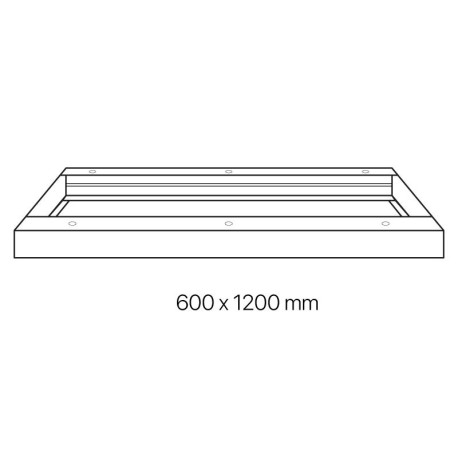 Marco para panel led 60x120cm aluminio I-TEC