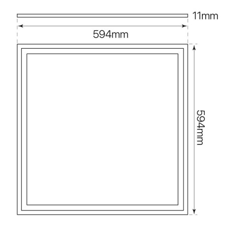 Panel LED Eco mode 48w 60x60cm aluminio I-TEC