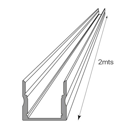 Perfil aluminio S.Alto -170 superficie 2mts I-TEC