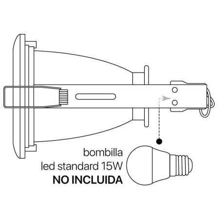 Downlight empotrable Tube LED 15w I-TEC