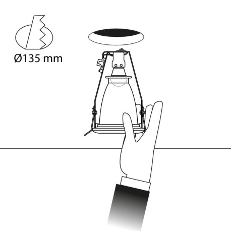 Downlight empotrable Tube LED 15w I-TEC