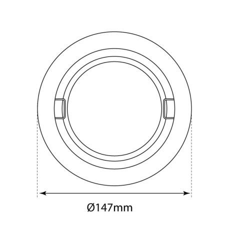 Downlight empotrable Tube LED 15w I-TEC