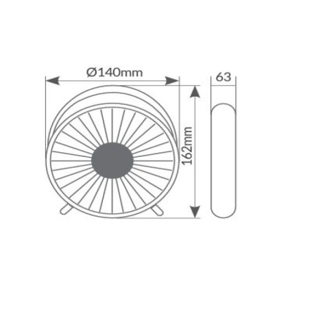 Mini ventilador de sobremesa Tapri USB Blanco GSC