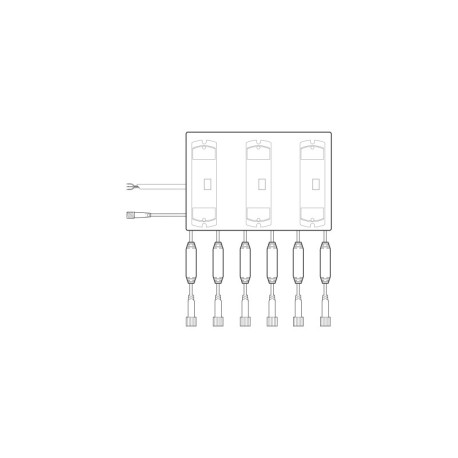 Box control para productos estáticos 6 salidas Prilux