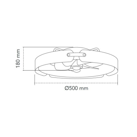 Ventilador de techo Tivoli 50 w CCT CristalRecord