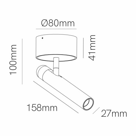 Aplique superficie Alp 4.5w Beneito Faure