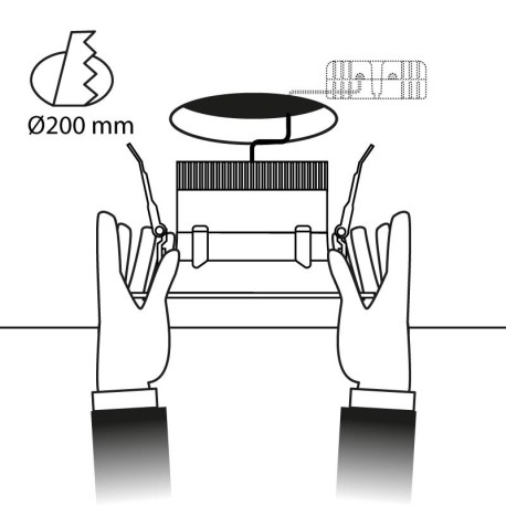 Downlight Curve 25w para empotrar redondo I-TEC