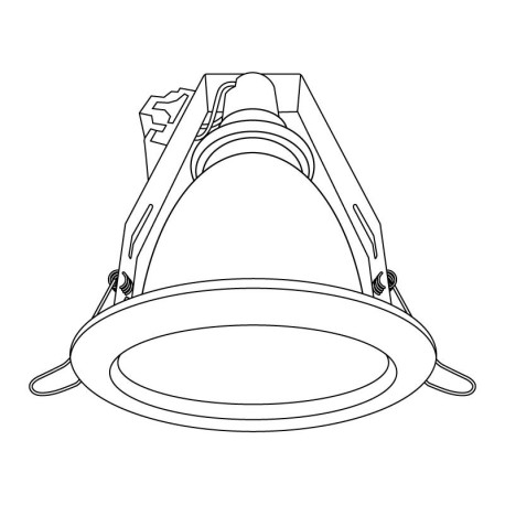 Downlight empotrable Ecomic 2x26w (bajo consumo) I-TEC