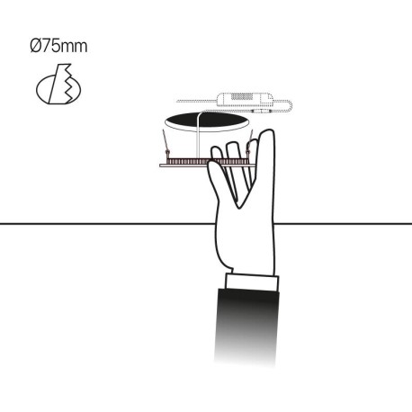 Downlight Slim empotrable redondo 3w I-TEC