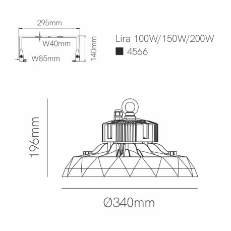 Campana UFO LENS Switch  60-80-100w Beneito Faure