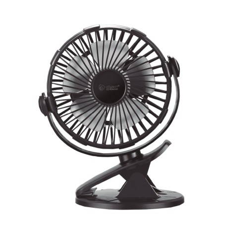 Mini ventilador de sobremesa Fune tipo clip USB Negro GSC