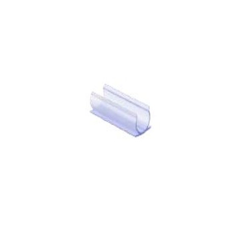 Clip PVC transparente 5cm tubo neón circular Vaelza