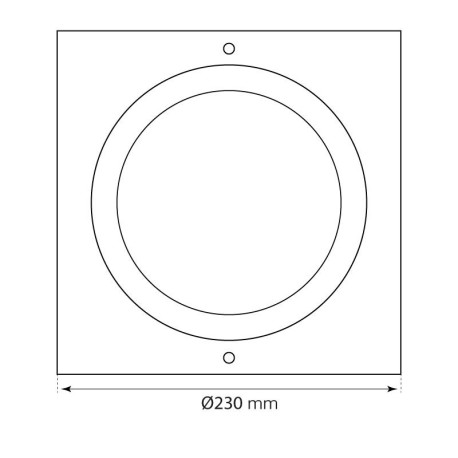 Downlight empotrable Grey 2x26w (bajo consumo) I-TEC