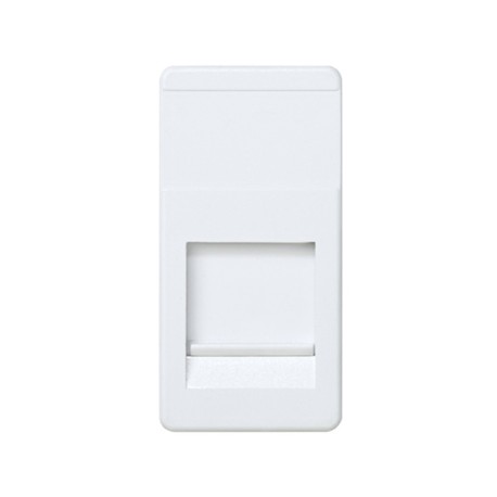 Placa voz-datos medio elemento 1 conector RJ45 blanco Simon 27 Play