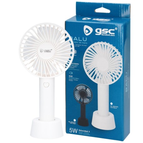 Mini ventilador de mano Balu USB Blanco GSC