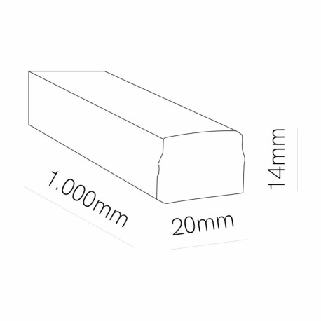 Luminaria Frame 10w 1m blanco Beneito Faure