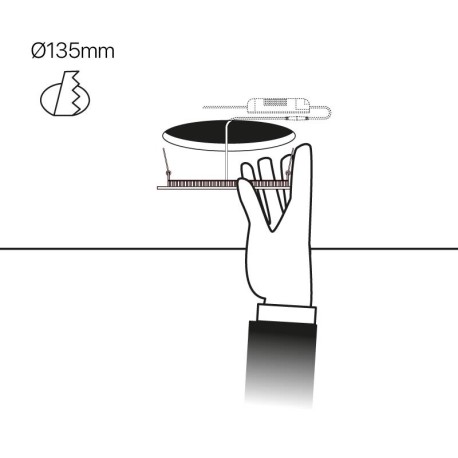 Downlight Slim empotrable redondo 9w I-TEC