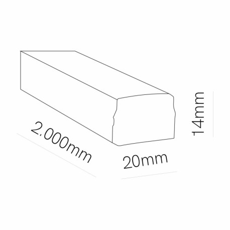 Luminaria Frame 20w 2m blanco Beneito Faure