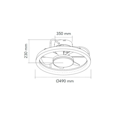 Ventilador de techo Strike 50 w CCT CristalRecord