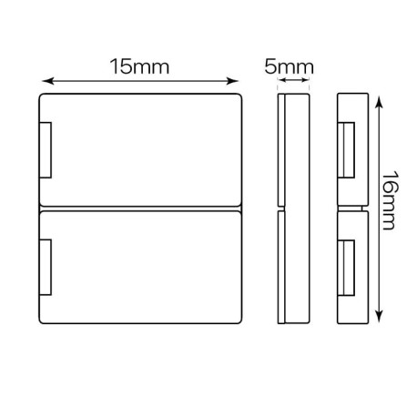 Unión directa RGB+W 5pin tiras led 24V I-TEC