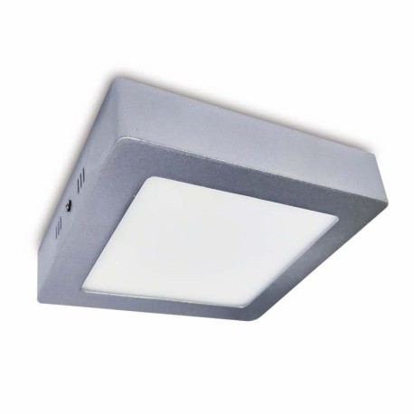 Downlight plafón Slim superficie cuadrado 12w gris I-TEC