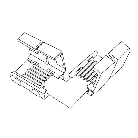 Conector L tiras led RGB+W 24V I-TEC