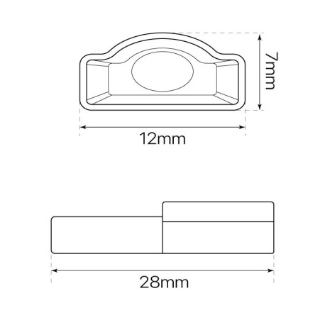 Tapa inicial tira led Elise 230V I-Tec