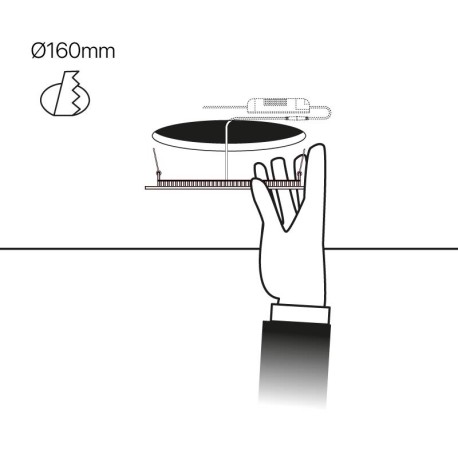 Downlight Slim empotrable redondo 12w I-TEC