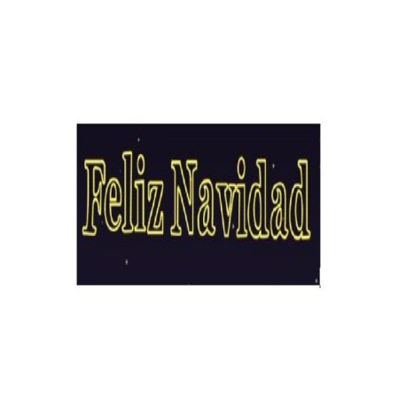 Letrero Feliz Navidad led cálido 6x0.90m Vaelza