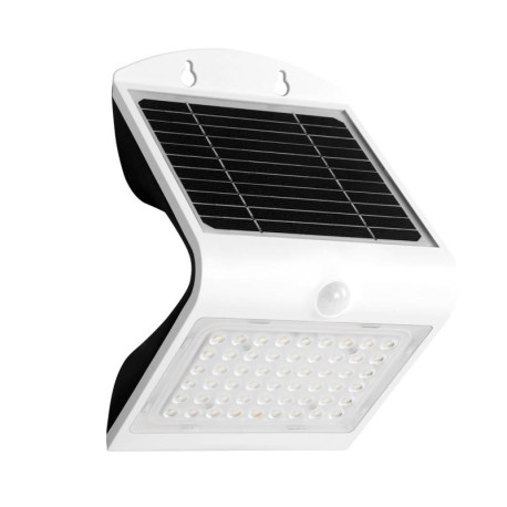 Aplique solar LED Lukulu c/sensor movimiento 4W Blanco GSC