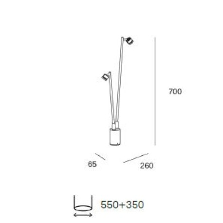 Baliza Fint Double 6.4w 3000k Forlight