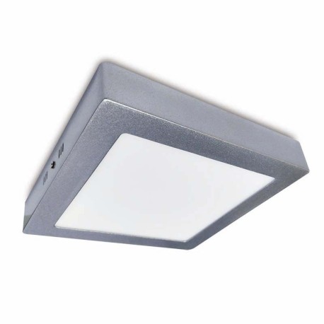 Downlight  plafón Slim superficie cuadrado 20w gris I-TEC