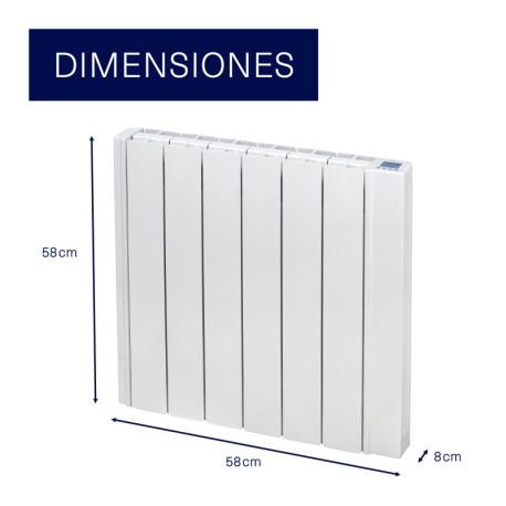 Emisor Ingenium fluido termico digital RD6W 750W Gabarron