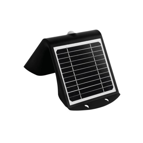 Aplique solar LED Lukulu c/sensor movimiento 4W Negro GSC