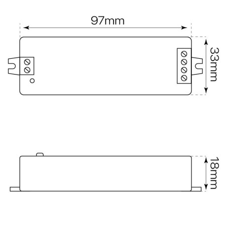 Controlador.1 tiras led 12V y 24V monocolor I-TEC