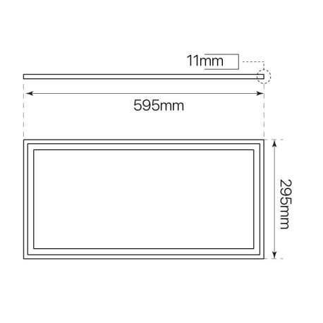 Panel led Eco mode 24w 30x60cm blanco I-TEC