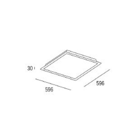 Panel Square Eco 39w 4000k Blanco Forlight