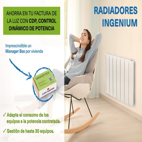 Emisor Ingenium fluido termico digital  RD14W 2000W Gabarron