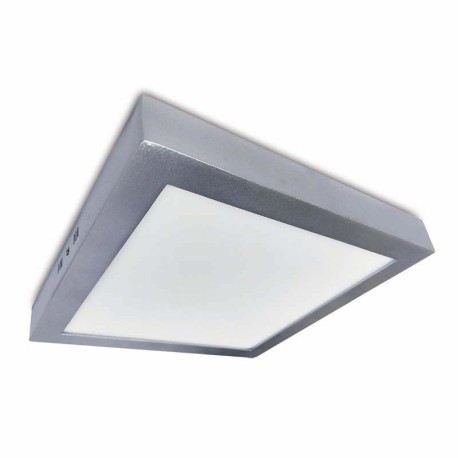 Downlight plafón Slim superficie cuadrado 24w gris I-TEC